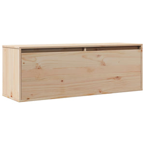 vidaXL Wall Cabinet 100x30x35 cm Solid Wood Pine