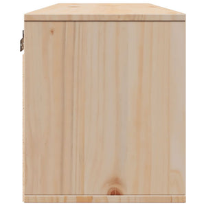 vidaXL Wall Cabinet 100x30x35 cm Solid Wood Pine