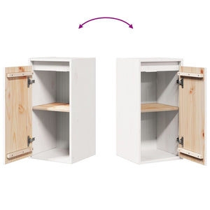 vidaXL Wall Cabinets 2 pcs White 30x30x60 cm Solid Wood Pine