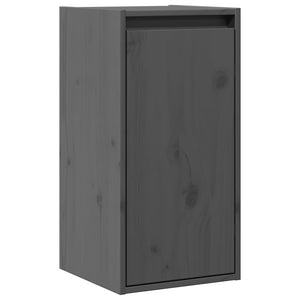 vidaXL Wall Cabinet Grey 30x30x60 cm Solid Wood Pine