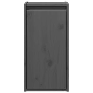 vidaXL Wall Cabinet Grey 30x30x60 cm Solid Wood Pine