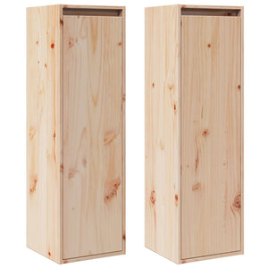 vidaXL Wall Cabinets 2 pcs 30x30x100 cm Solid Pinewood