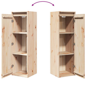 vidaXL Wall Cabinets 2 pcs 30x30x100 cm Solid Pinewood