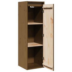 vidaXL Wall Cabinet Honey Brown 30x30x100 cm Solid Pinewood