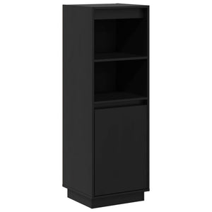 vidaXL Highboard Black 37x34x110 cm Solid Wood Pine