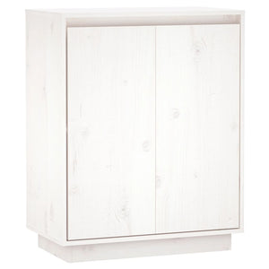 vidaXL Sideboard White 60x34x75 cm Solid Wood Pine