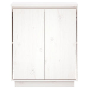 vidaXL Sideboard White 60x34x75 cm Solid Wood Pine