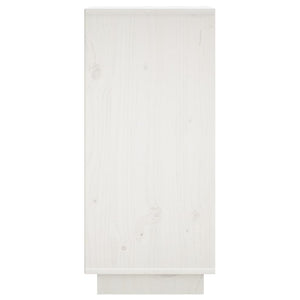 vidaXL Sideboard White 31.5x34x75 cm Solid Wood Pine