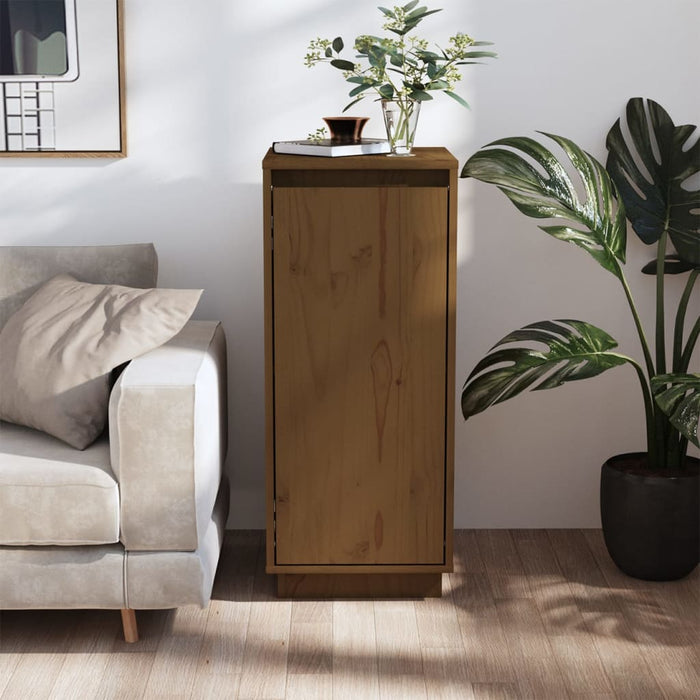 vidaXL Sideboard Honey Brown 31.5x34x75 cm Solid Wood Pine