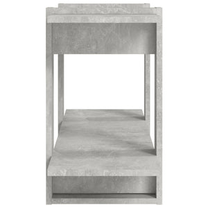 vidaXL Book Cabinet Concrete Grey 100x30x51cm Engineered Wood