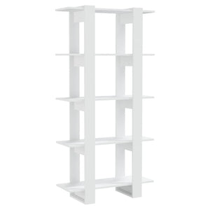 vidaXL Book Cabinet/Room Divider White 80x30x160 cm Engineered Wood