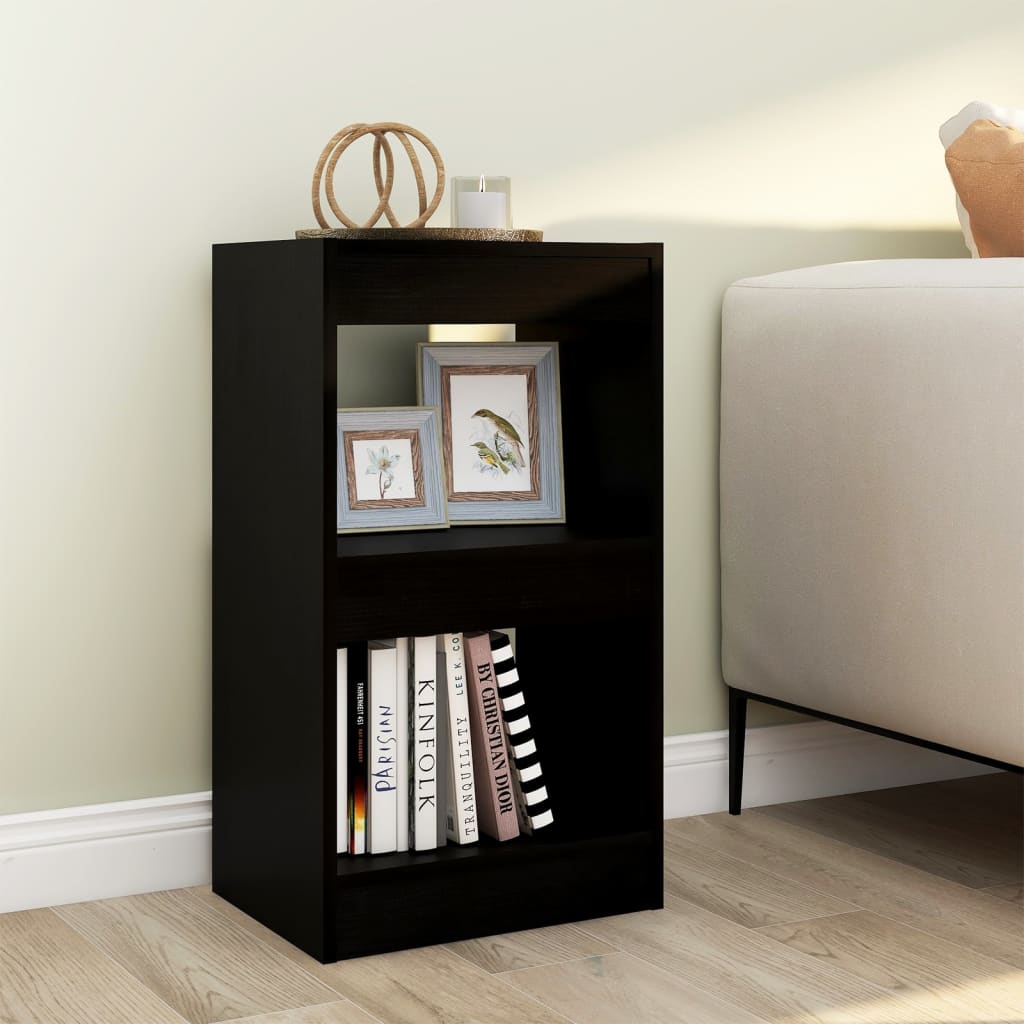 vidaXL Book Cabinet/Room Divider Black 40x30x72 cm