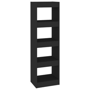 vidaXL Book Cabinet/Room Divider Black 40x30x135 cm