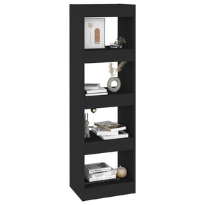 vidaXL Book Cabinet/Room Divider Black 40x30x135 cm