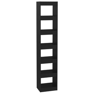 vidaXL Book Cabinet/Room Divider Black 40x30x198 cm