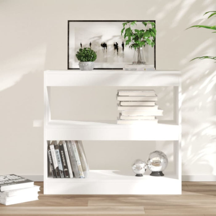 vidaXL Book Cabinet/Room Divider White 80x30x72 cm