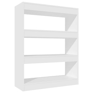 vidaXL Book Cabinet/Room Divider White 80x30x103 cm Engineered wood