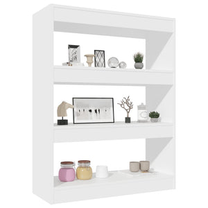 vidaXL Book Cabinet/Room Divider White 80x30x103 cm Engineered wood