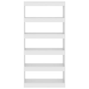 vidaXL Book Cabinet/Room Divider White 80x30x166 cm Engineered Wood