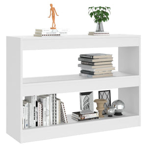 vidaXL Book Cabinet/Room Divider White 100x30x72 cm