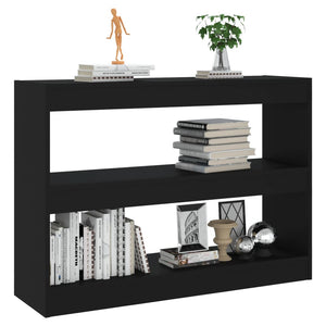 vidaXL Book Cabinet/Room Divider Black 100x30x72 cm