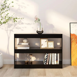 vidaXL Book Cabinet/Room Divider Black 100x30x72 cm