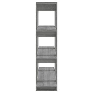 vidaXL Book Cabinet/Room Divider Grey Sonoma 100x30x123.5 cm