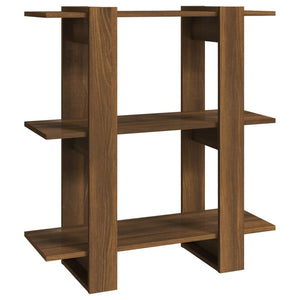 vidaXL Book Cabinet/Room Divider Brown Oak 80x30x87 cm