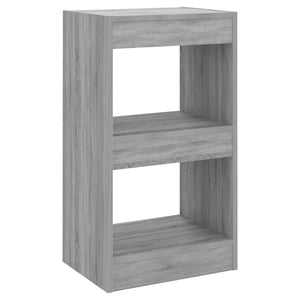 vidaXL Book Cabinet/Room Divider Grey Sonoma 40x30x72 cm