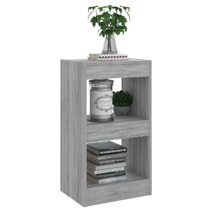 vidaXL Book Cabinet/Room Divider Grey Sonoma 40x30x72 cm