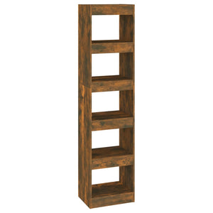 vidaXL Book Cabinet/Room Divider Smoked Oak 40x30x166 cm