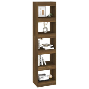 vidaXL Book Cabinet/Room Divider Brown Oak 40x30x166 cm