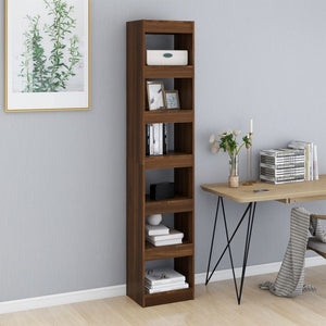 vidaXL Book Cabinet/Room Divider Brown Oak 40x30x198 cm