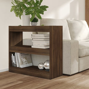 vidaXL Book Cabinet/Room Divider Brown Oak 80x30x72 cm