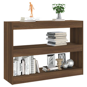 vidaXL Book Cabinet/Room Divider Brown Oak 100x30x72 cm