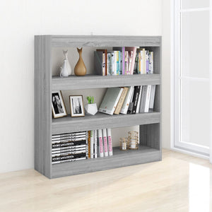 vidaXL Book Cabinet/Room Divider Grey Sonoma 100x30x103 cm