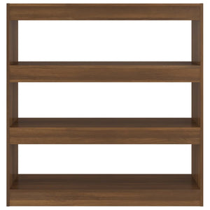 vidaXL Book Cabinet/Room Divider Brown Oak 100x30x103 cm