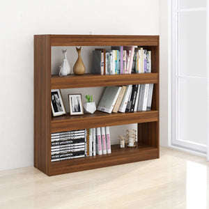 vidaXL Book Cabinet/Room Divider Brown Oak 100x30x103 cm