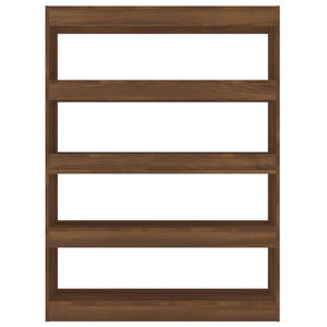 vidaXL Book Cabinet/Room Divider Brown Oak 100x30x135 cm