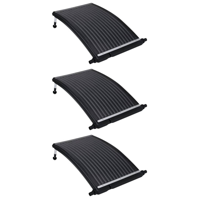 vidaXL Curved Pool Solar Heating Panels 3 pcs 110x65 cm