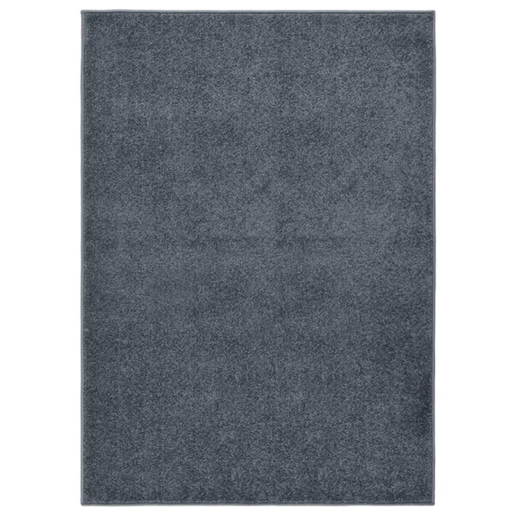 vidaXL Rug Short Pile 140x200 cm Anthracite