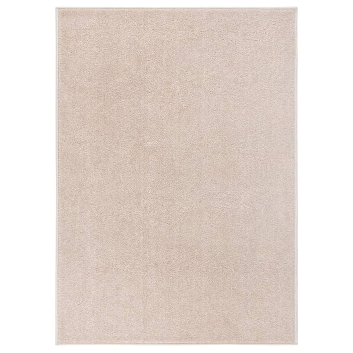 vidaXL Rug Short Pile 140x200 cm Dark Beige