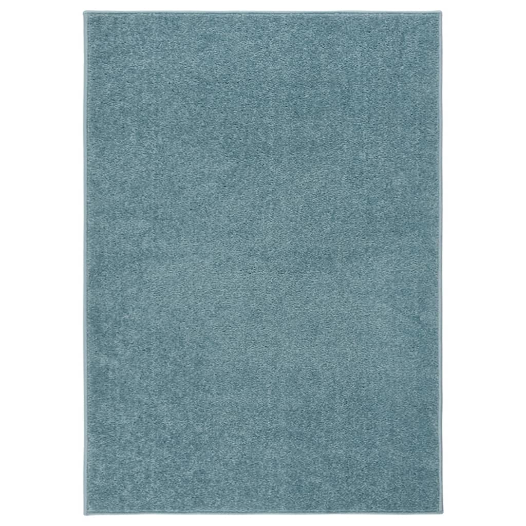 vidaXL Rug Short Pile 120x170 cm Blue