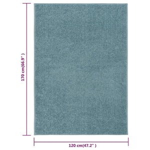 vidaXL Rug Short Pile 120x170 cm Blue