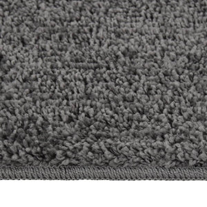 vidaXL Shaggy Rug Dark Grey 80x150 cm Anti Slip