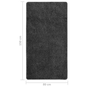 vidaXL Shaggy Rug Dark Grey 80x150 cm Anti Slip