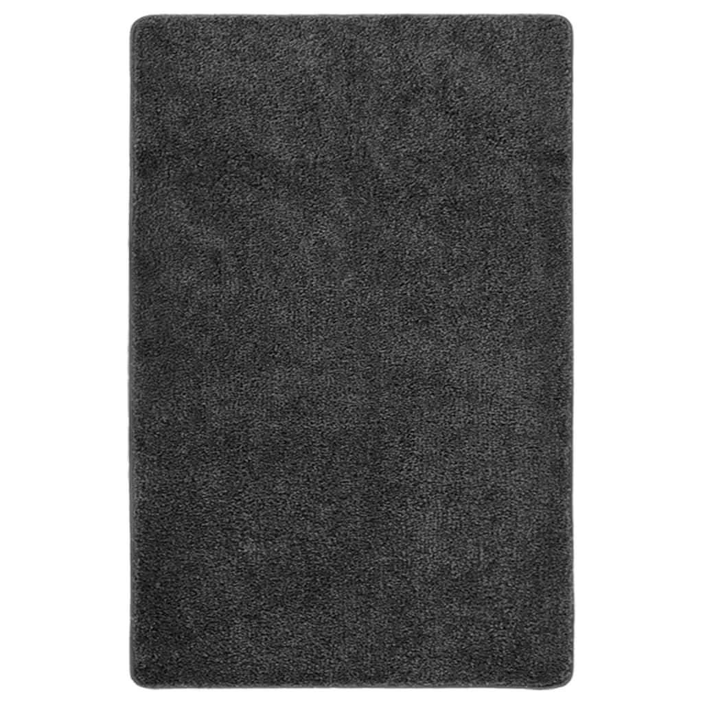 vidaXL Shaggy Rug Dark Grey 200x290 cm Anti Slip