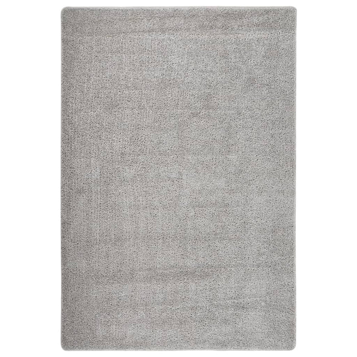 vidaXL Shaggy Rug Light Grey 120x170 cm Anti Slip