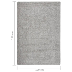 vidaXL Shaggy Rug Light Grey 120x170 cm Anti Slip