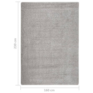 vidaXL Shaggy Rug Light Grey 160x230 cm Anti Slip